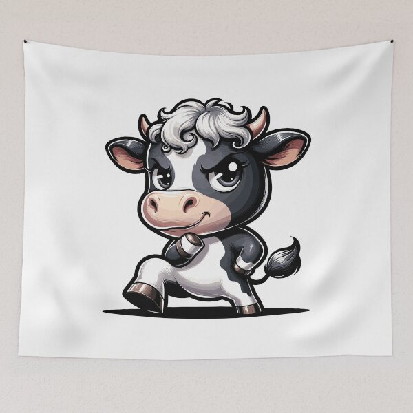 Item preview, Belted Galloway Cow  designed and sold by cave-canvas.