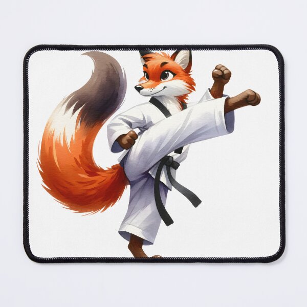 Item preview, Taekwondo Tails: Whimsical Fox in Martial Arts Action designed and sold by KNAA.