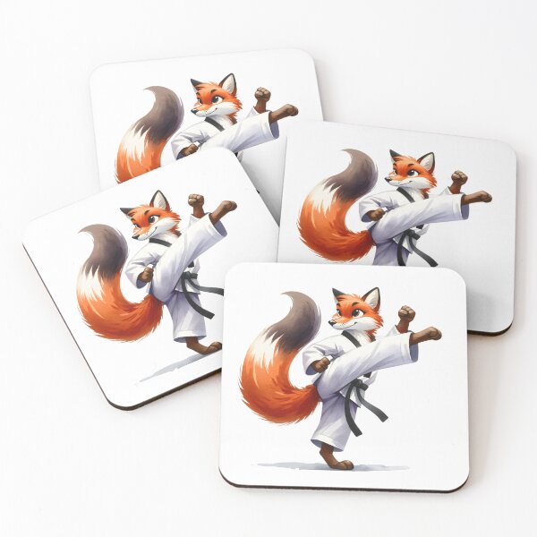 Item preview, Taekwondo Tails: Whimsical Fox in Martial Arts Action designed and sold by KNAA.