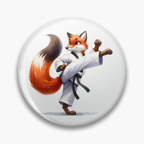 Item preview, Taekwondo Tails: Whimsical Fox in Martial Arts Action designed and sold by KNAA.