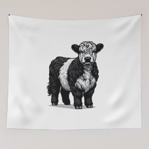 Item preview, Belted Galloway Cow  designed and sold by cave-canvas.