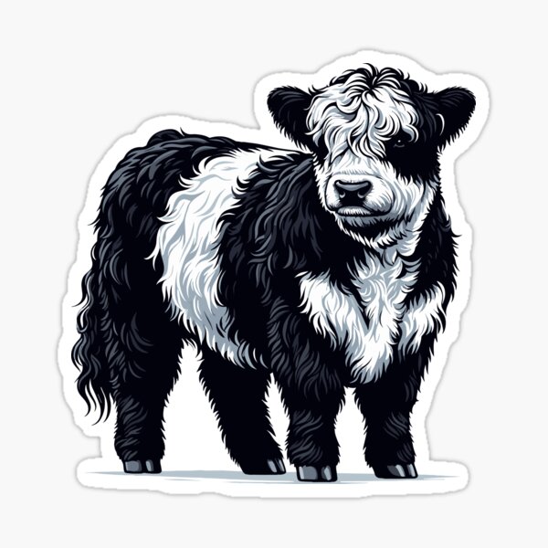 Item preview, Belted Galloway Cow  designed and sold by cave-canvas.