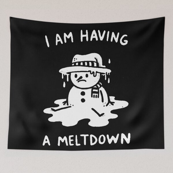 Item preview, I'm having a Meltdown overwhelmed Snowman designed and sold by DoodleDashShop.