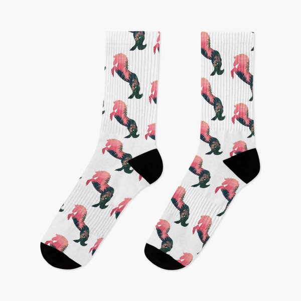 Item preview, Heavy horse rearing in tropical palm tree tropical pink and green, for every horse lover! designed and sold by PICbyFemke.