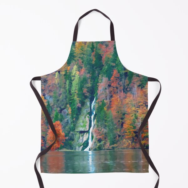 Item preview, Waterfall at the Lake Königssee in autumn in water color designed and sold by Intermundium.