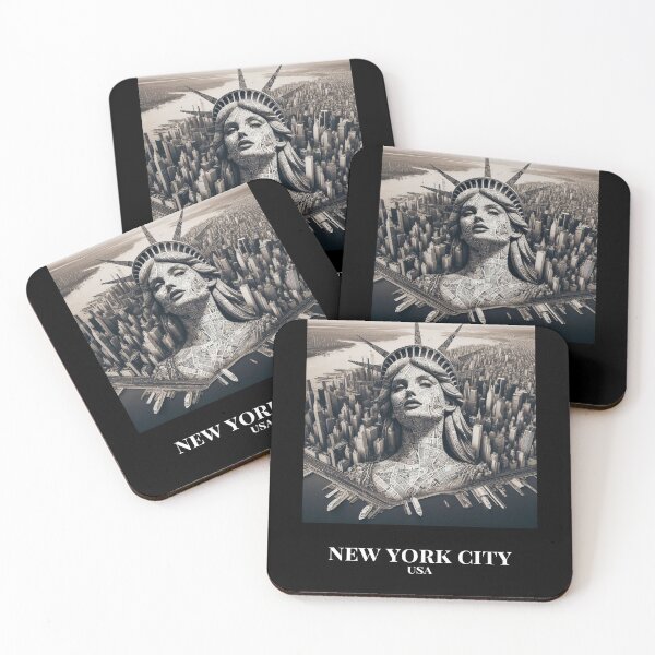 Item preview, New York City - the world of cities as living beings in a magical realm. designed and sold by CitiesAsWomen.