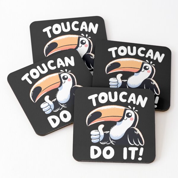 Item preview, You can do it Toucan do it Bird designed and sold by DoodleDashShop.