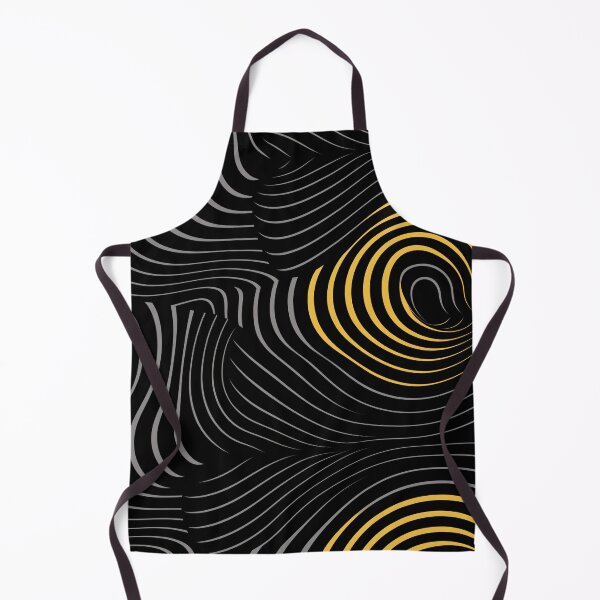 Item preview, Groove Swirl Lines Yellow Black designed and sold by EnchantArtCo.