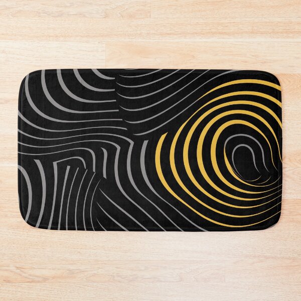 Item preview, Groove Swirl Lines Yellow Black designed and sold by EnchantArtCo.