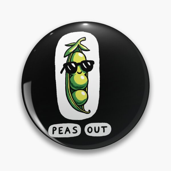 Artikelvorschau, Peas out Peace out Pea Pun entworfen und verkauft von DoodleDashShop.