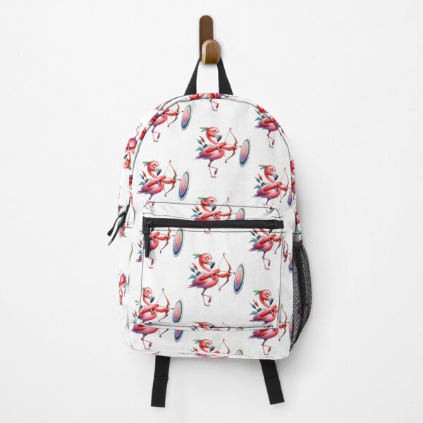 Item preview, Archery Elegance: Whimsical Flamingo in Action in Watercolor designed and sold by KNAA.