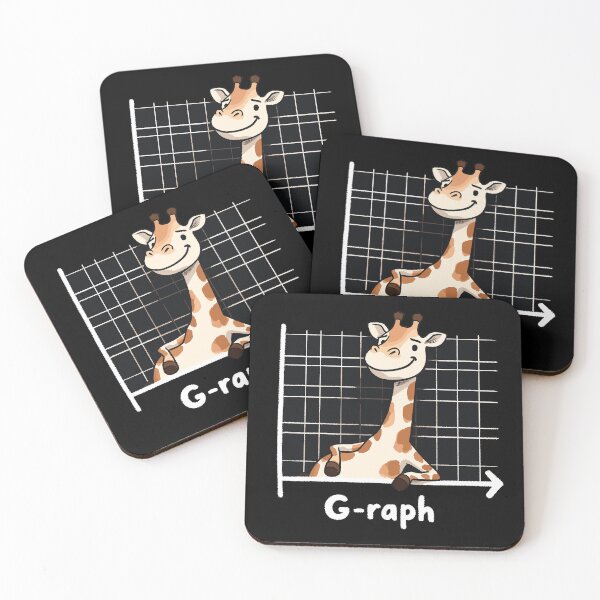 Artikelvorschau, Funny Math Graph Giraffe entworfen und verkauft von DoodleDashShop.