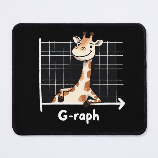 Item preview, Funny Math Graph Giraffe designed and sold by DoodleDashShop.