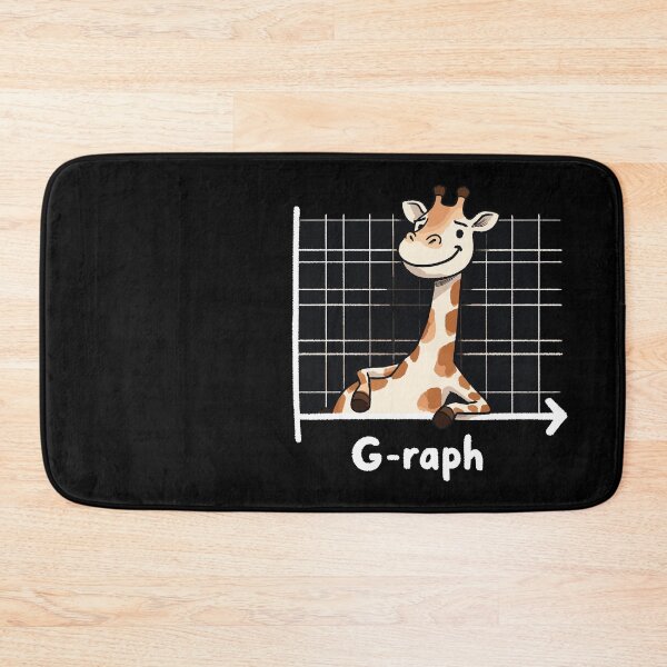 Artikelvorschau, Funny Math Graph Giraffe entworfen und verkauft von DoodleDashShop.