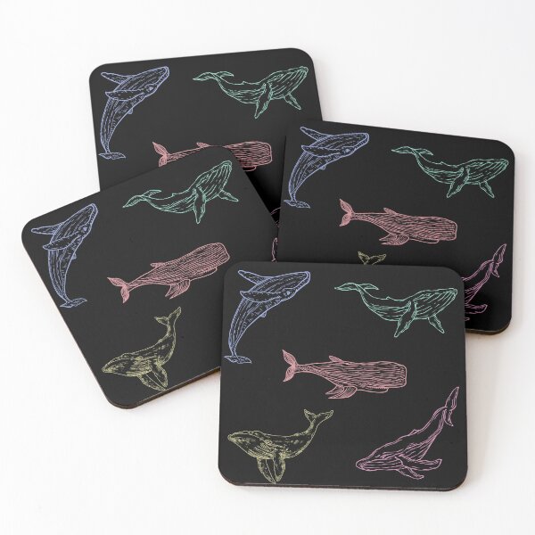 Item preview, Whale Print in Five Colors designed and sold by Art-Design-EM.