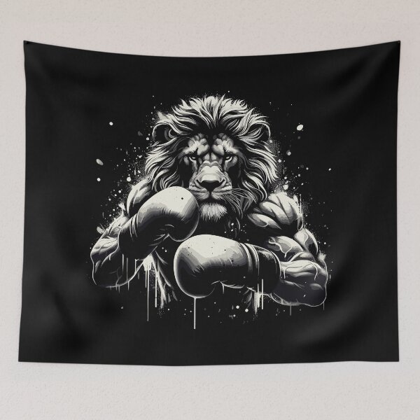 Item preview, Lion boxer fighter boxing gift designed and sold by Pineapple-Tree.