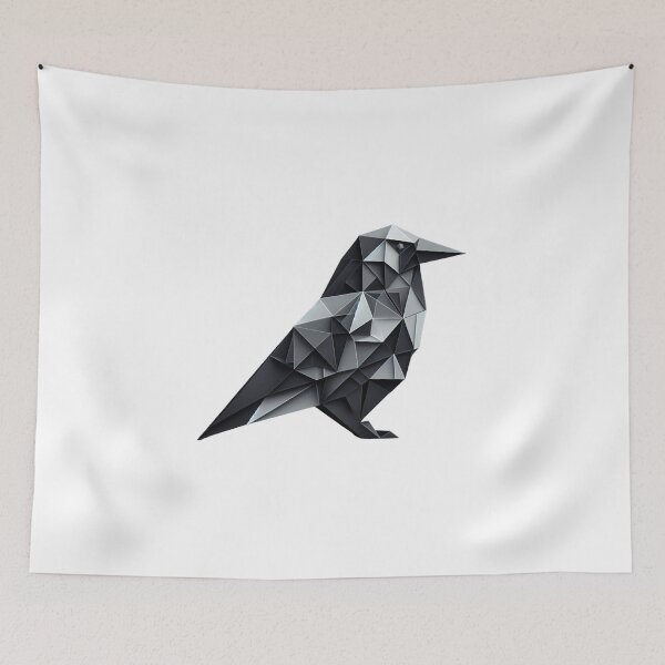 Item preview, Geometric raven designed and sold by Alibeyoglu.