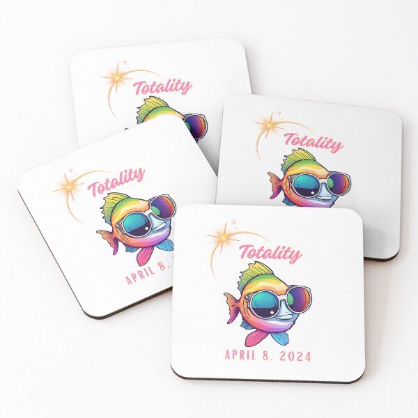 Item preview, Total Solar Eclipse Watching Cute Fish April 8, 2024 Totality designed and sold by gillys.