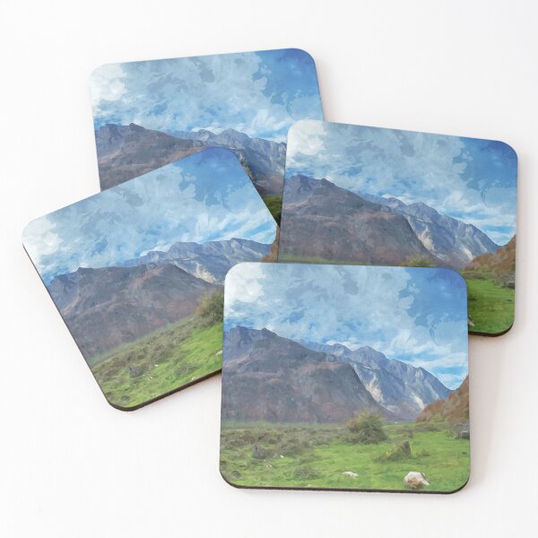 Item preview, View Lake Königssee and the Alps in autumn in water color designed and sold by Intermundium.