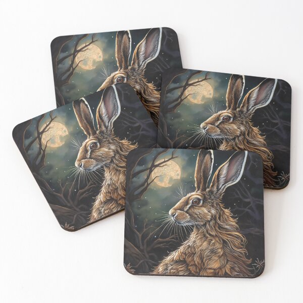 Item preview, Moon Gazing Hare designed and sold by CosmicAnomaly.