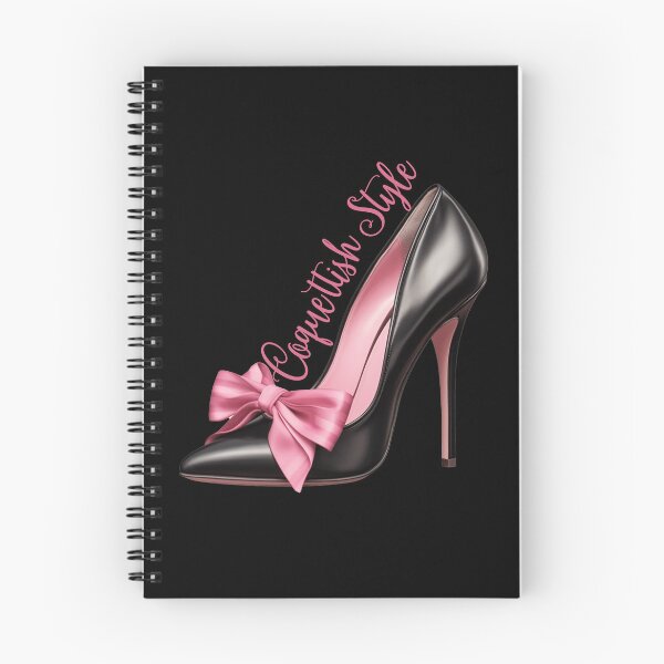 Item preview, Coquette Style Pink Bow on Black Stiletto Heel Shoe designed and sold by MimsTees.