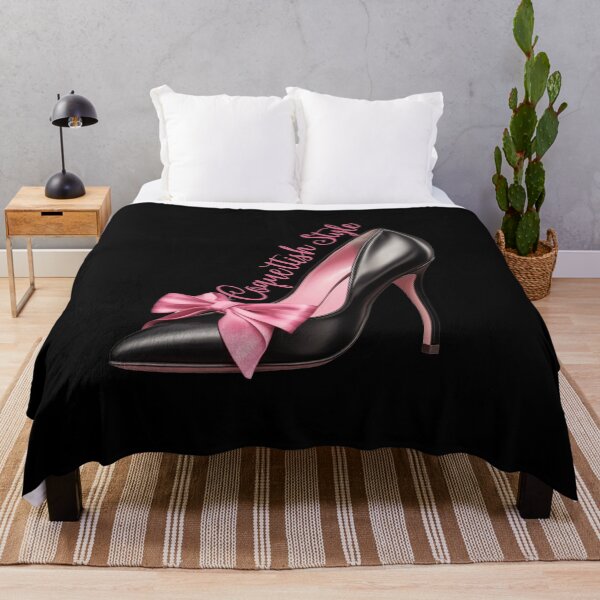 Item preview, Coquette Style Pink Bow on Black Stiletto Heel Shoe designed and sold by MimsTees.