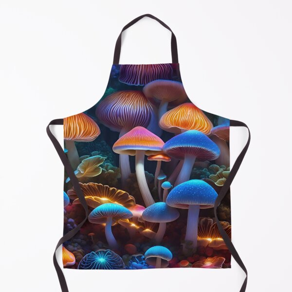 Artikelvorschau, Psychedelic Glowing Trippy Mushrooms entworfen und verkauft von TheArtOfPat.