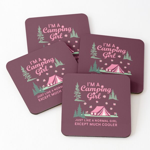 Item preview, Funny Camping Girl Definition – Pink Flowers and Tent designed and sold by greenwhite25.