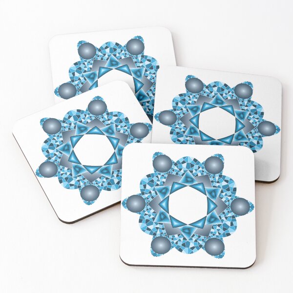 Item preview, Rounded Six-Pointed Star in Blue designed and sold by DHTDesigns.