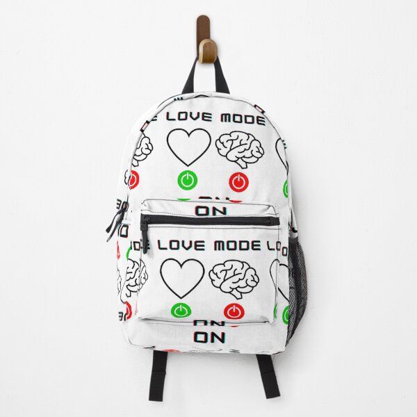 Item preview, Brain and Heart Love Mode ON Black designed and sold by aBITofMAGIC.
