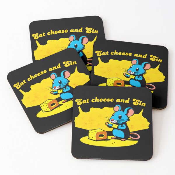 Item preview, Eat Cheese and Sin designed and sold by I-TimeCrafted.