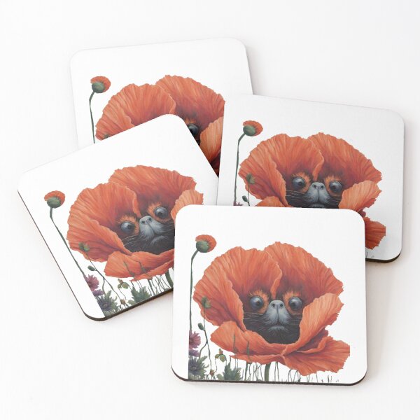 Item preview, Flower art ,Adorable pets ,Artistic pup Pet canvas ,Doggy floral designed and sold by kozlebozle007.