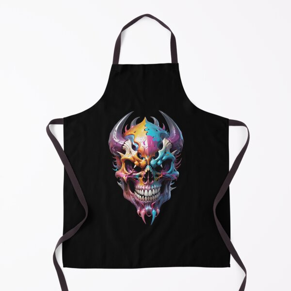Item preview, Grinning skull covered in colorful slime designed and sold by MadinaFatt.