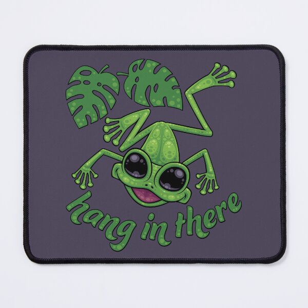 Item preview, Hang In There Happy Green Tree Frog designed and sold by fizzgig.