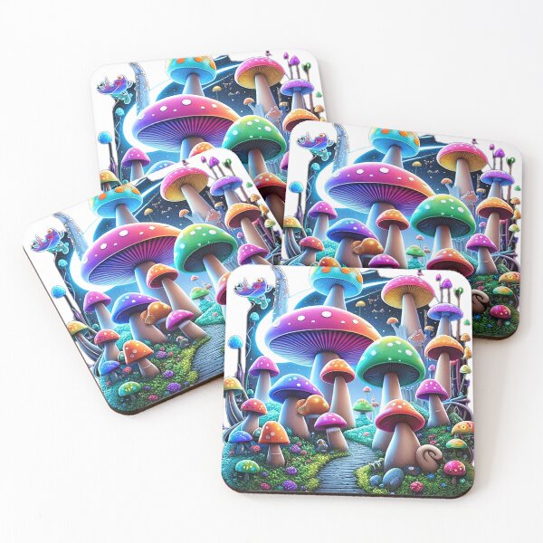 Item preview, Colourful mushroom world designed and sold by SigritG.
