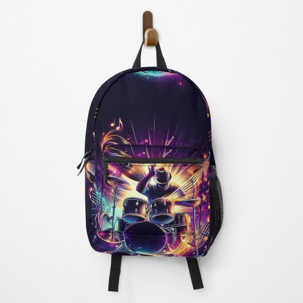 Item preview, Jazz musician play drums energy designed and sold by shacalacah.