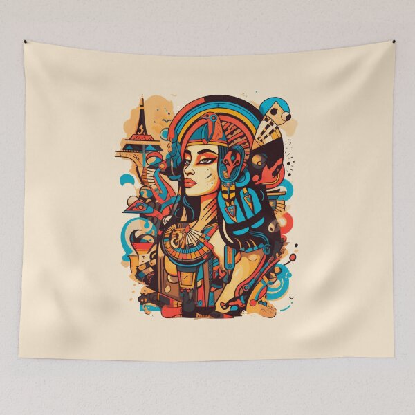 Item preview, Egyptian Isis godess illustration style designed and sold by CivilizActions.