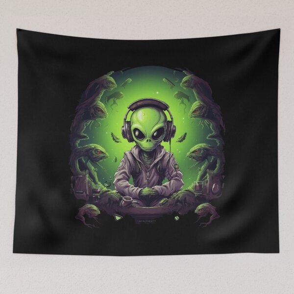 Item preview, Alien Portrait Gamer, Extraterrestrial Creature designed and sold by Andrea-Design.