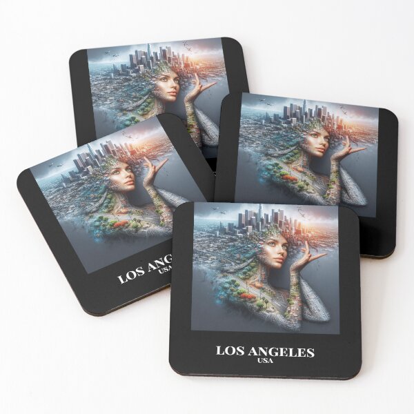 Item preview, Los Angeles - the world of cities as living beings in a magical realm. designed and sold by CitiesAsWomen.