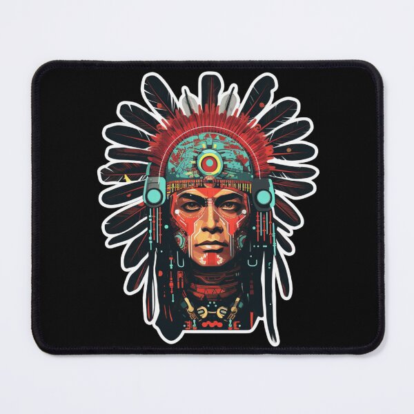 Item preview, Cyber Indian // Indian Warrior // Indian // Cyberpunk designed and sold by SMARTKIT DESIGNAGENCY.
