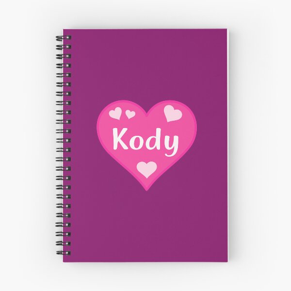 Item preview, Kody Name Pink Heart  designed and sold by Jeallan Designs.
