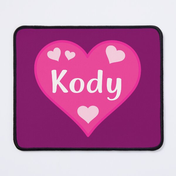 Item preview, Kody Name Pink Heart designed and sold by Jeallan Designs.