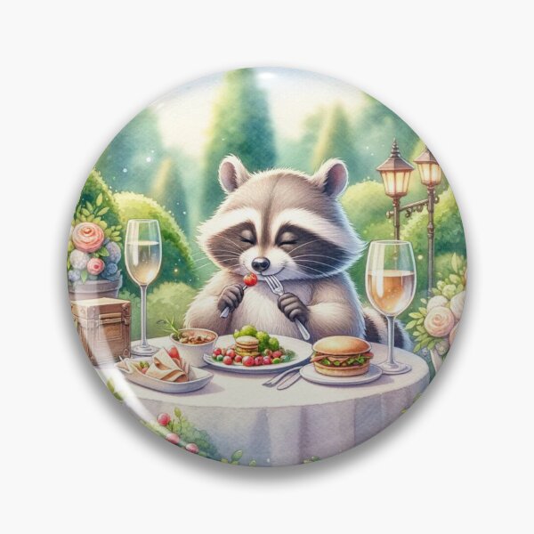 Item preview, Racoon Gourmet Meal | Cute Racoon | Funny designed and sold by ShopCoolStop.