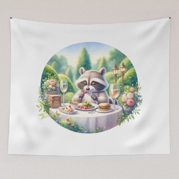 Item preview, Racoon Gourmet Meal | Cute Racoon | Funny designed and sold by ShopCoolStop.