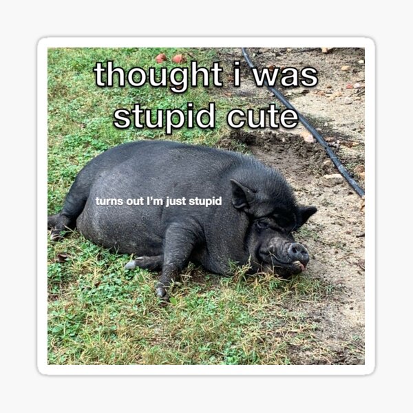 Item preview, Funny Animal Meme- Pig designed and sold by gordonsgarden.
