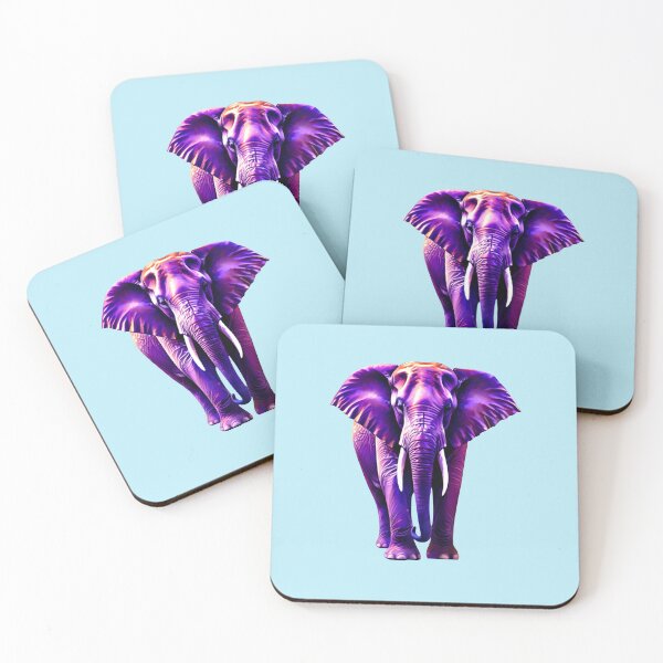 Item preview, Bull elephant in purple light designed and sold by AD-Digital-Art.