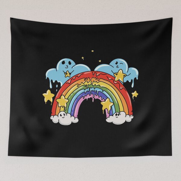 Item preview, Adorable Colorful Melting Rainbow Sticker designed and sold by CANDYFrog.