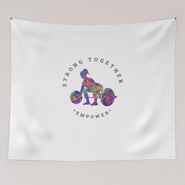 Item preview, Strong Together: Female Weightlifting Empowerment T-Shirt designed and sold by Stock-Wave.