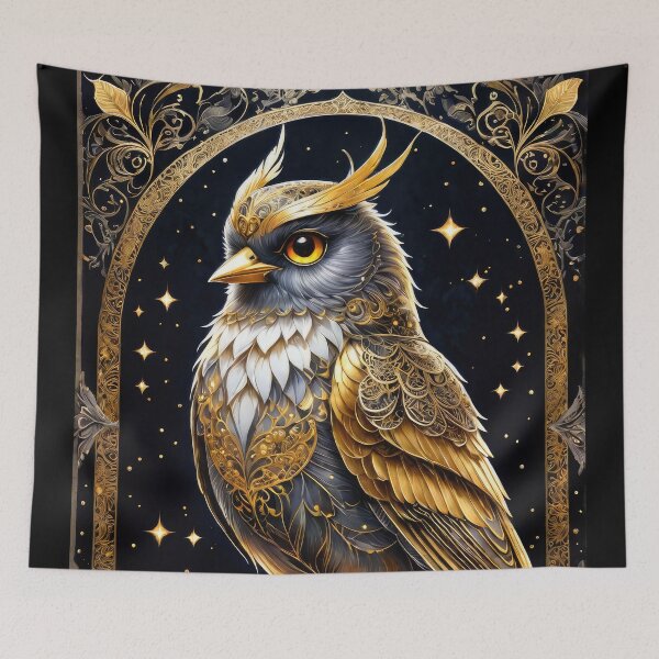Item preview, Golden Skillful Owl designed and sold by cyberartstudiox.
