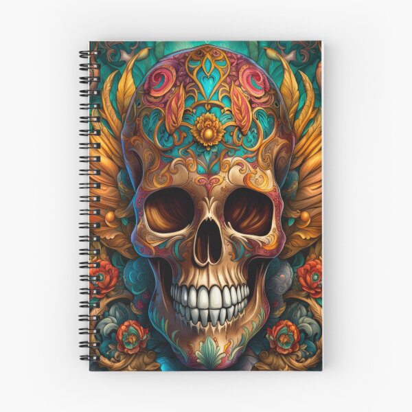 Item preview, Vibrant Floral Skull Artwork designed and sold by Department61.